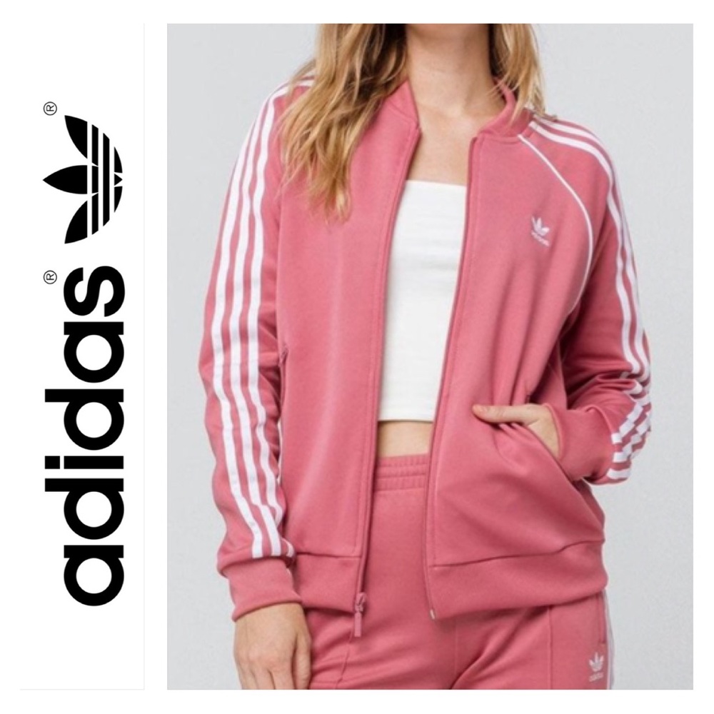 Adidas Originals Adicolor | Pink Superstar
3-Stripe Track Jacket | Womens Small